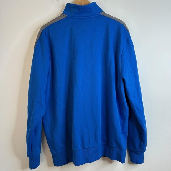 Puma Track Jacket Mens XL Blue Gray Alpha P48 Full Zip Pockets Logo 587021-08 - Picture 6 of 10